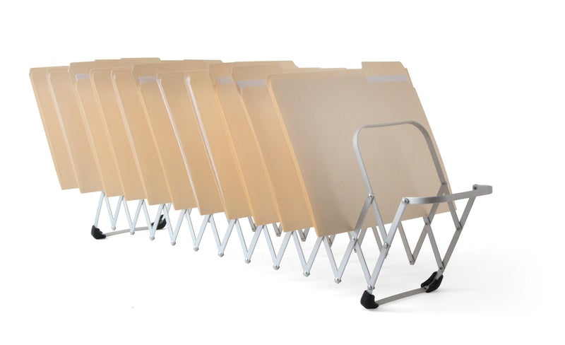 LEE Flexifile Expandable Collator to Organizer, 12 Sections, Letter to Legal Size Files, 6" X 6.75" X 10.5", Silver - Image 4